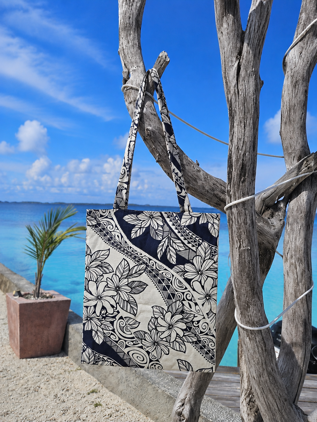 Tote Bag Tatoo bleu