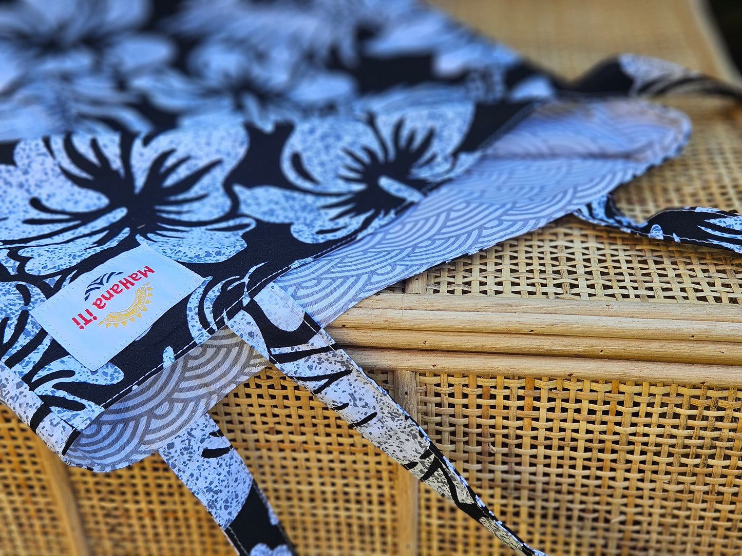 Tote Bag Hibiscus noir