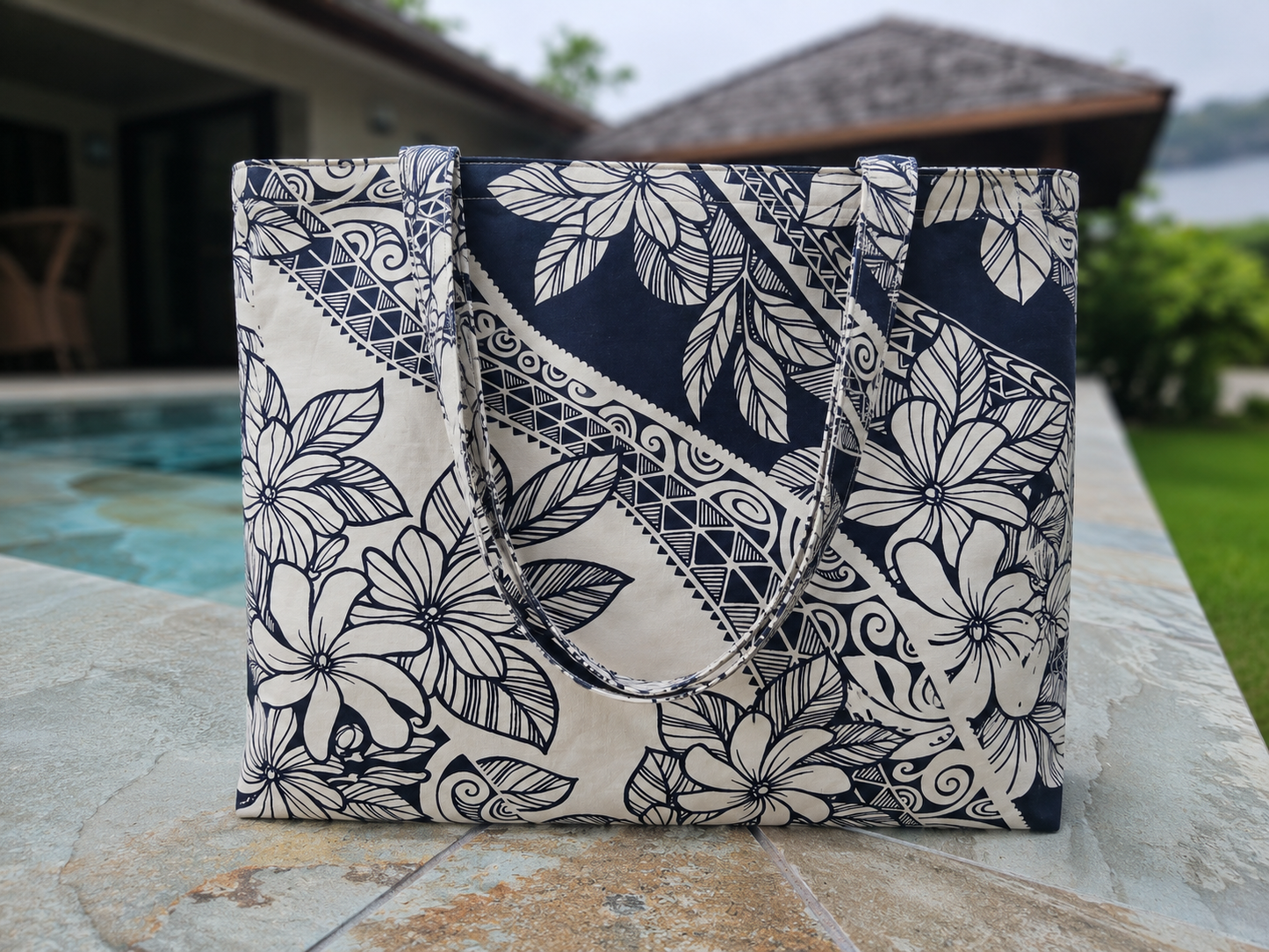Tote Bag Tatoo bleu